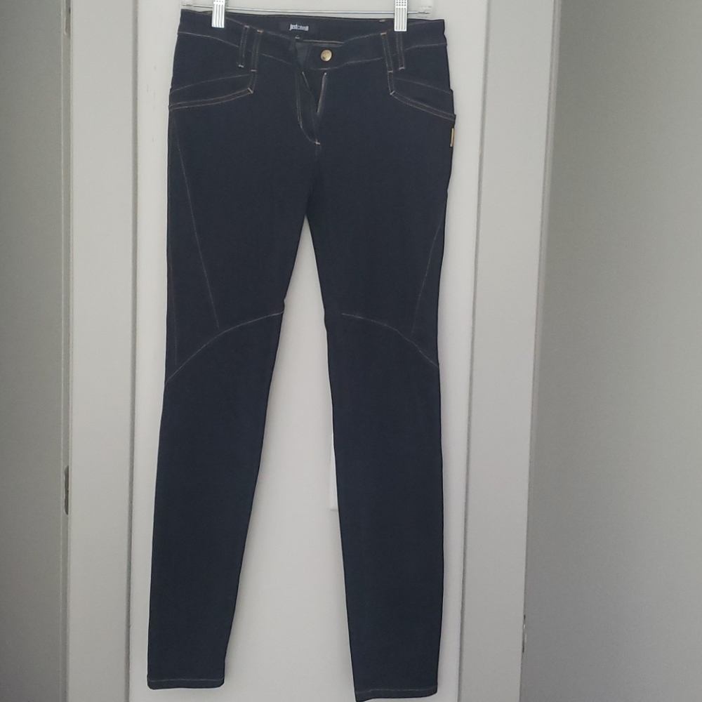 Dark blue jeans